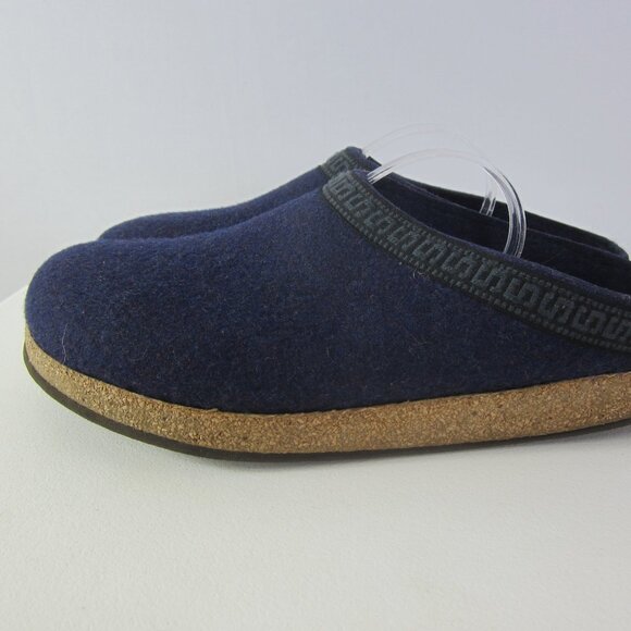 Stegmann Women 9 Navy Blue Wool Felted Clogs Slip On Mules Comfy Shoes - Picture 3 of 12